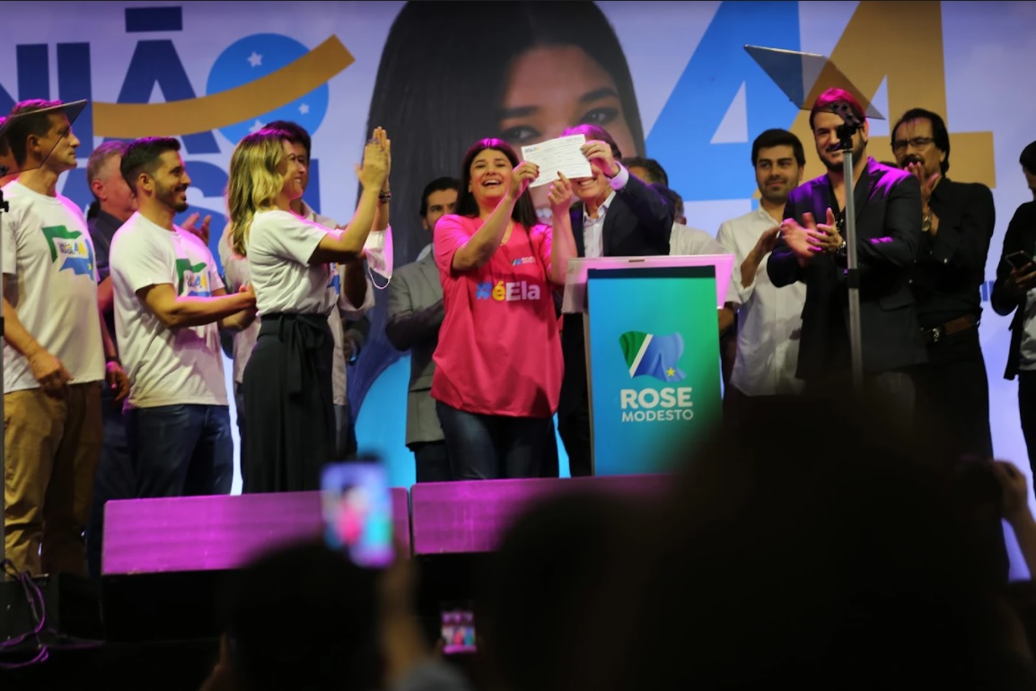 A deputada federal Rose Modesto se filia ao partido Uni&atilde;o Brasil e lan&ccedil;a sua pr&eacute;-candidatura ao governo do Estado - Foto: Divulga&ccedil;&atilde;o